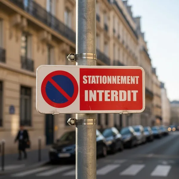 Panneau stationnement interdit sortie de garage – Signalétique parking