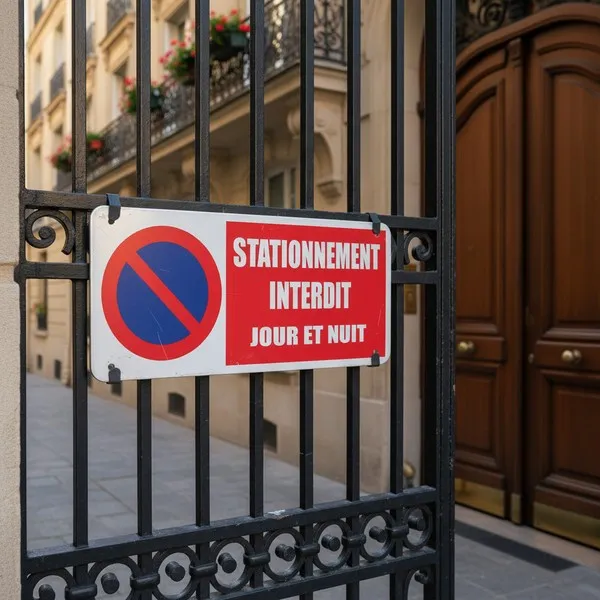 Panneau stationnement interdit jour et nuit – Signalétique rapide