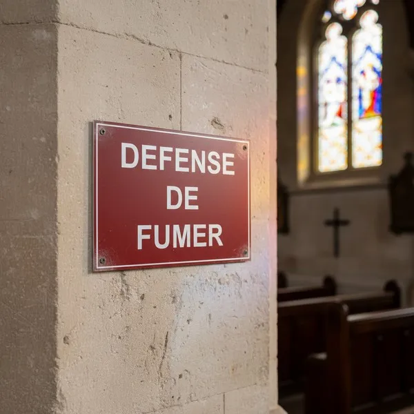 Panneau Défense de fumer PVC rigide pour signalétique