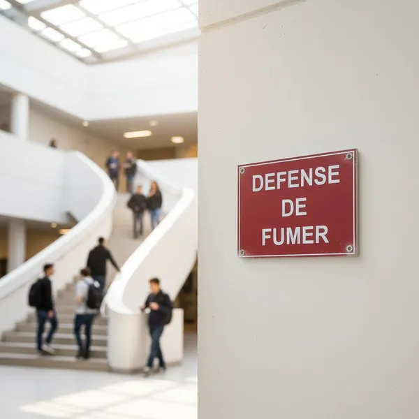 Panneau Défense de fumer PVC rigide pour signalétique
