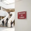 Panneau Défense de fumer PVC rigide pour signalétique