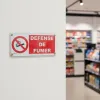 Panneau Défense de fumer pictogramme interdiction format A4