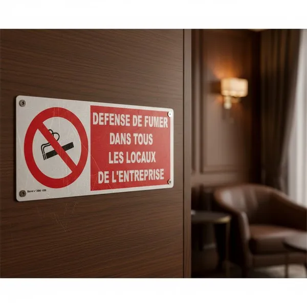 Panneau Interdit de Fumer Entreprise – Signalétique Défense Fumer