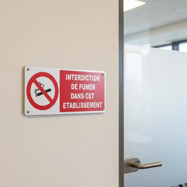 Panneau Interdiction de Fumer – Signalétique Lieux Publics