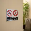 Panneau Interdiction de fumer et vapoter lot de 2