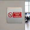 Panneau signalétique Espace non fumeur PVC – Modèle simple