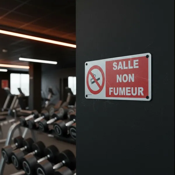 Panneau signalétique "SALLE NON FUMEUR" – Panneau interdit de fumer