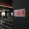 Panneau signalétique "SALLE NON FUMEUR" – Panneau interdit de fumer