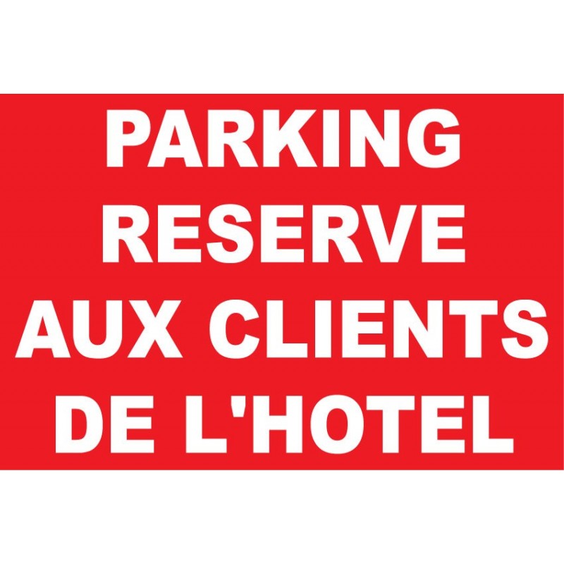 Panneau Parking Réservé Adhésif - Signalétique Pour Professionnel –