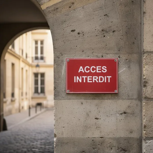 Panneau Accès Interdit | Défense d'entrer