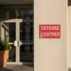 Panneau Défense d'Entrer Interdit Accès Extérieur PVC