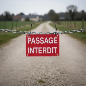Signalétique Interdiction Durable: Panneau Passage Interdit Aluminium