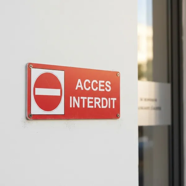 Panneau Accès interdit avec pictogramme – Panneau accès interdit