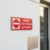 Panneau Interdit Véhicules Sauf Service Aluminium Rond Ø450 mm