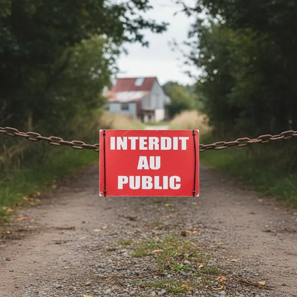 Panneau Interdit au public – Panneau accès interdit