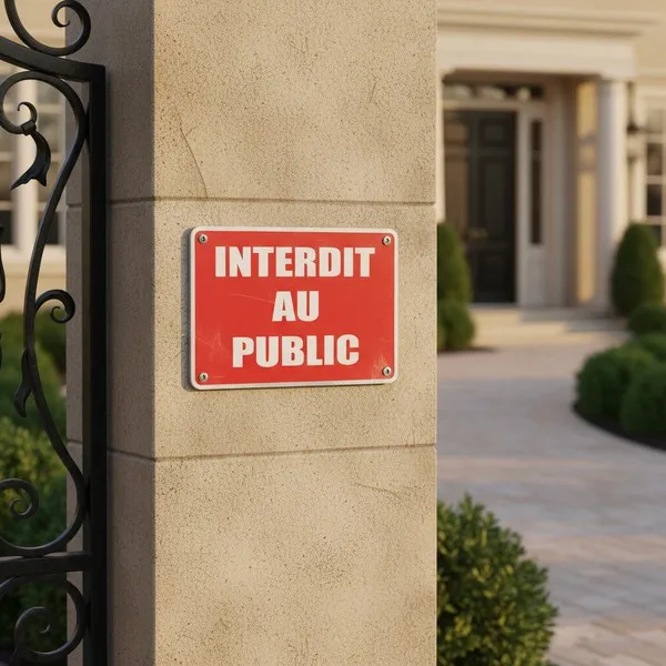 Panneau Interdit au public – Panneau accès interdit
