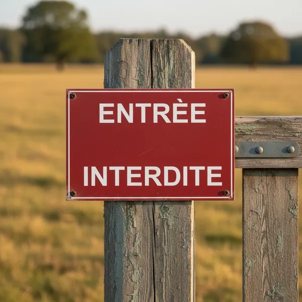 Panneau Entrée interdite signalétique accès interdit aluminium