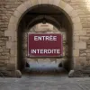 Panneau Entrée interdite signalétique accès interdit aluminium