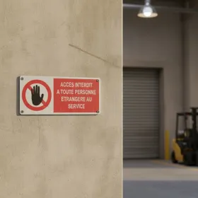 Panneau Accès interdit - Signalétique sécurité