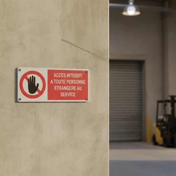 Panneau Accès interdit - Signalétique sécurité