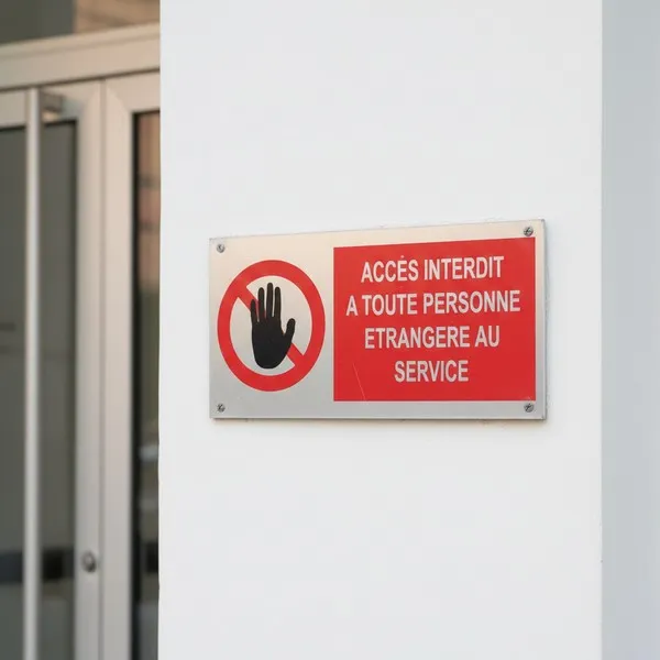 Panneau Accès interdit - Signalétique sécurité