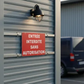 Panneau signalétique Interdit sans autorisation