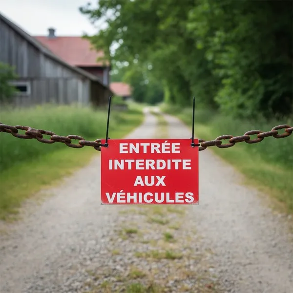 Panneau entrée Interdite aux véhicules – Interdiction