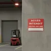 Panneau accès interdit visites sur rdv – Panneau accès interdit