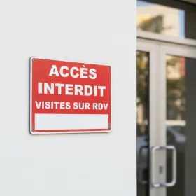 Panneau accès interdit visites sur rdv – Panneau accès interdit