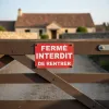 Panneau fermé interdit de rentrer – Panneau accès interdit