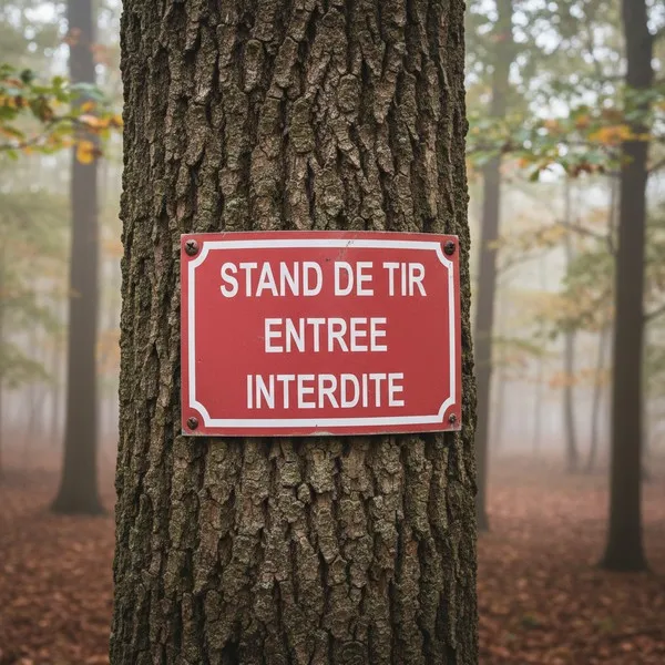 Panneau Stand de tir entrée interdite – Panneau chasse interdite