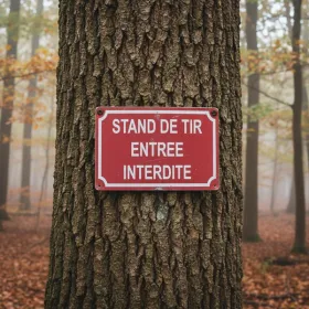 Panneau Stand de tir entrée interdite – Fabriqué en France