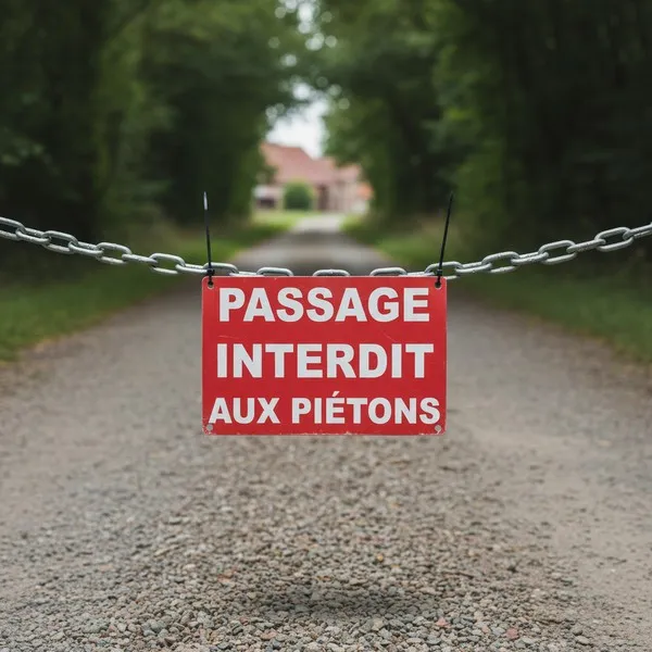 Panneau Passage interdit aux piétons – Panneau accès interdit