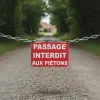 Panneau Passage interdit aux piétons – Panneau accès interdit