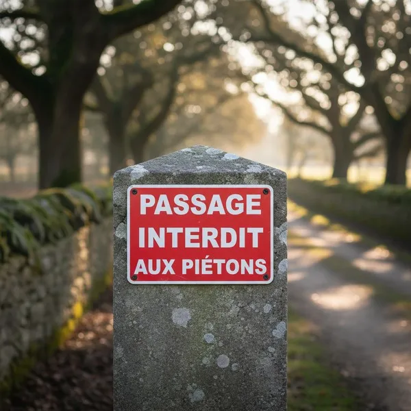 Panneau Passage interdit aux piétons – Panneau accès interdit