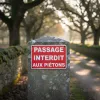 Panneau Passage interdit aux piétons – Panneau accès interdit