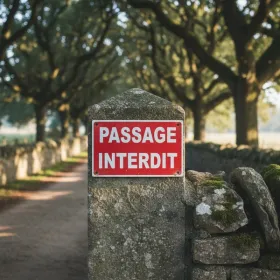 Panneau Passage interdit accès privé – Signalétique sécurité