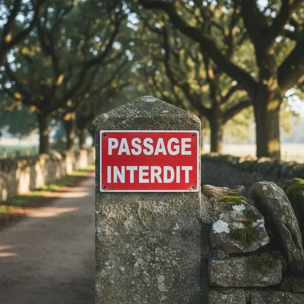 Panneau Passage interdit accès privé – Signalétique sécurité