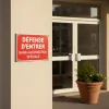 Panneau Défense d'entrer : accès interdit sans autorisation
