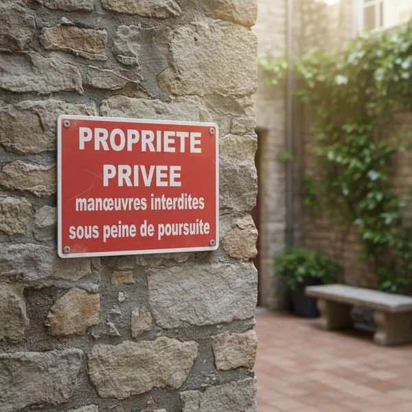 Panneau signalétique Propriété Privée Manoeuvres Interdites