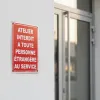 Panneau accès interdit atelier – Personne étrangère non admise