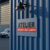Panneau Accès Interdit Atelier PVC - 500x200mm Résistant Eau