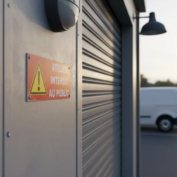 Panneau Danger Atelier Interdit au Public | Accès Interdit