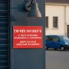 Panneau accès interdit entreprise | Signalisation entrée non autorisée