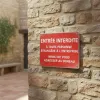 Panneau accès interdit entreprise | Signalisation entrée non autorisée