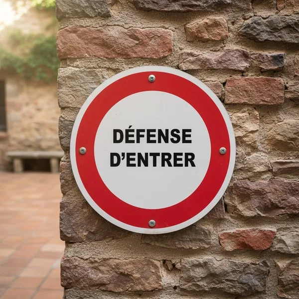 Panneau Interdiction d’Entrée – Accès Réservé Zone Privée