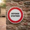 Panneau Interdiction d’Entrée – Accès Réservé Zone Privée