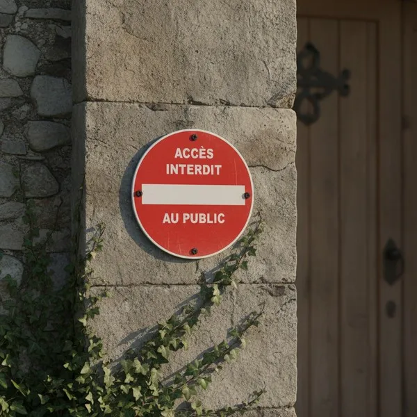 Panneau Accès interdit au public – Panneau accès interdit
