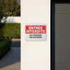 Panneau Entrée Interdite – Accès Interdit Non Autorisé