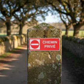 Panneau signalétique Chemin Prive – Interdiction